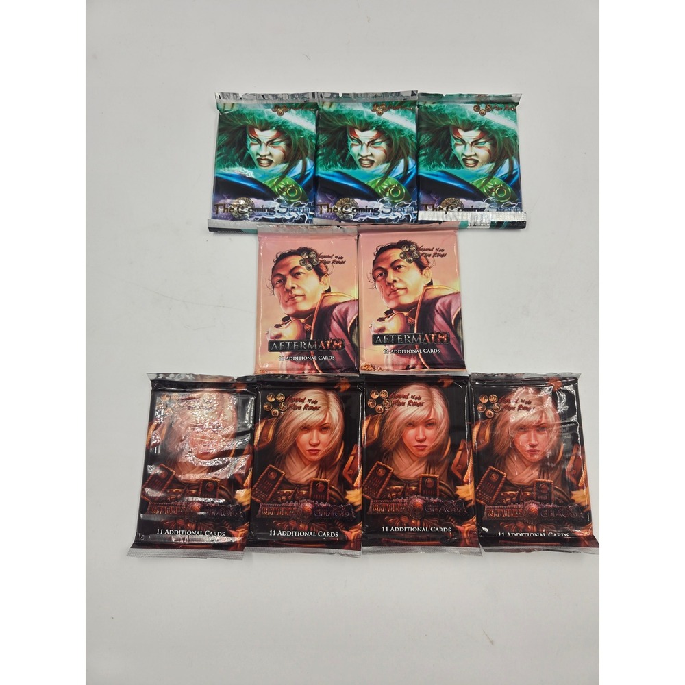 Legend Five Rings L5R CCG Sealed Booster Pack LOT of 9